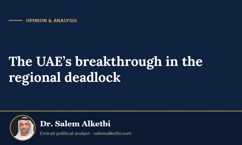 The UAE’s breakthrough in the regional deadlock – Dr. Salem Alketbi
