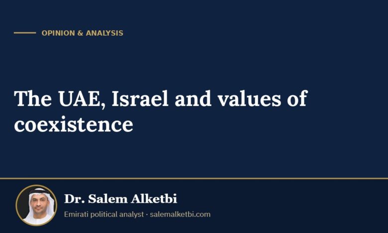 The UAE, Israel and values of coexistence – Dr. Salem Alketbi