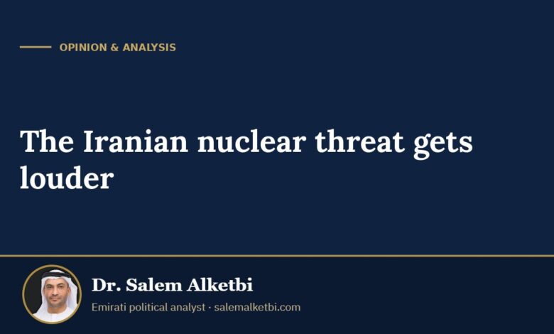 The Iranian nuclear threat gets louder – Dr. Salem Alketbi