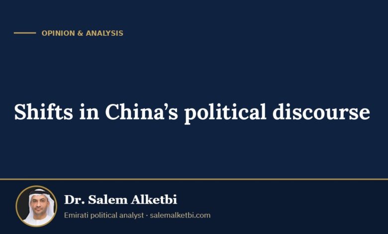 Shifts in China’s political discourse – Dr. Salem Alketbi