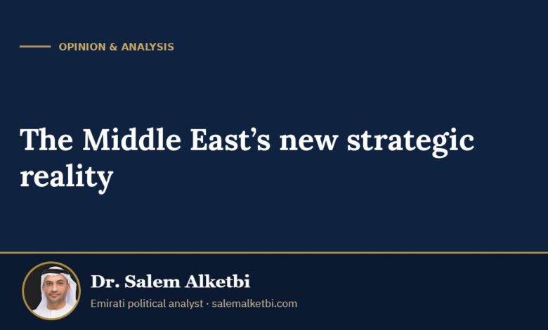 The Middle East’s new strategic reality – Dr. Salem Alketbi
