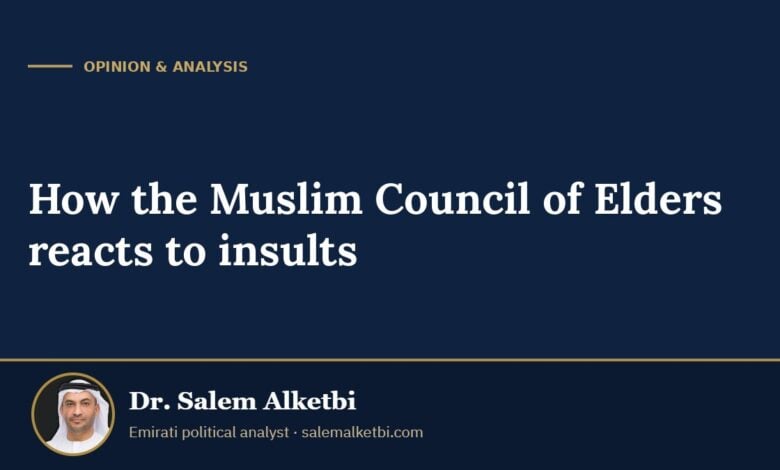 How the Muslim Council of Elders reacts to insults – Dr. Salem Alketbi