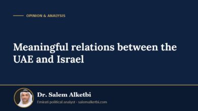 Meaningful relations between the UAE and Israel – Dr. Salem Alketbi