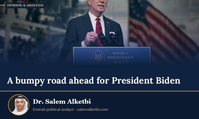 A bumpy road ahead for President Biden – Dr. Salem Alketbi
