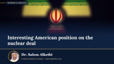Interesting American position on the nuclear deal – Dr. Salem Alketbi