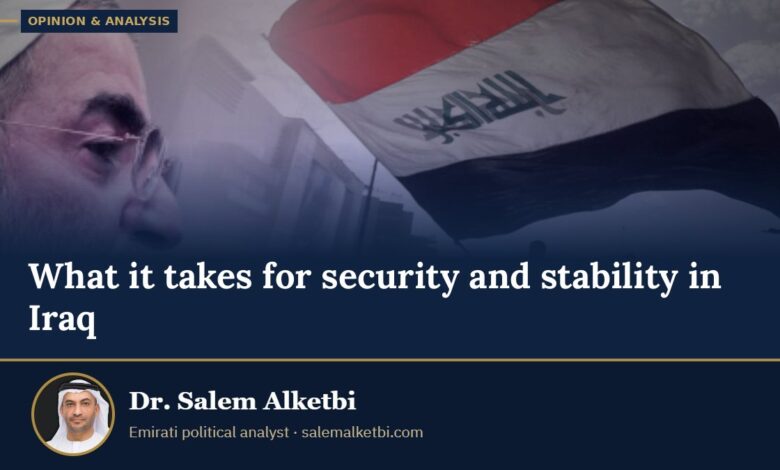 What it takes for security and stability in Iraq – Dr. Salem Alketbi