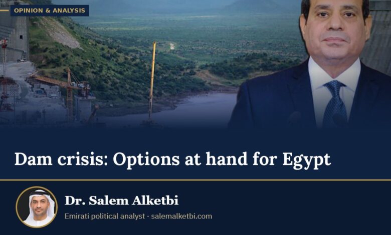 Dam crisis: Options at hand for Egypt – Dr. Salem Alketbi