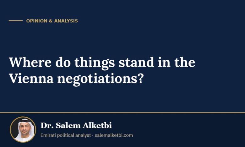 Where do things stand in the Vienna negotiations? – Dr. Salem Alketbi