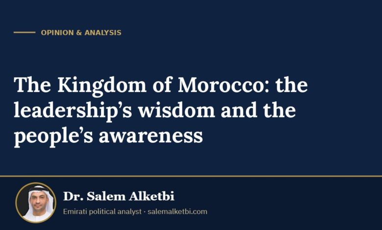 The Kingdom of Morocco: the leadership’s wisdom and the people’s awareness – Dr. Salem Alketbi