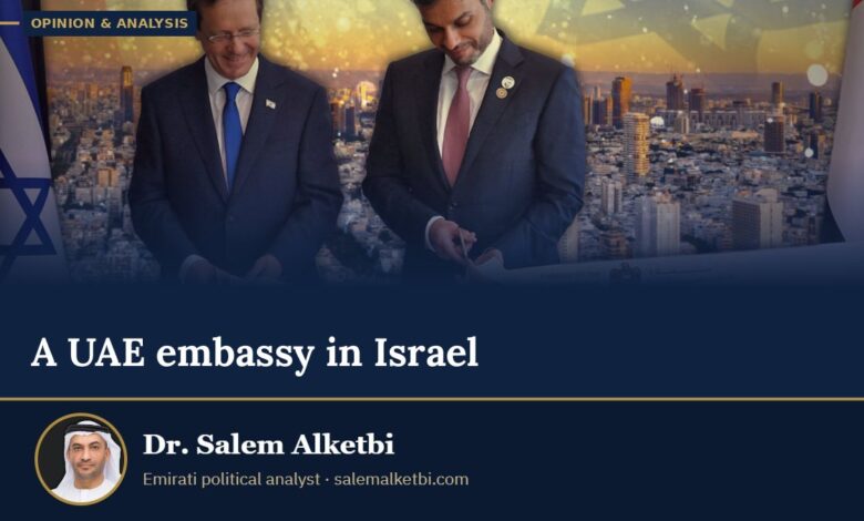 A UAE embassy in Israel – Dr. Salem Alketbi
