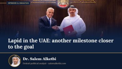 Lapid in the UAE: another milestone closer to the goal – Dr. Salem Alketbi