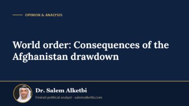 World order: Consequences of the Afghanistan drawdown – Dr. Salem Alketbi