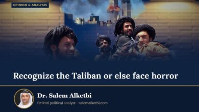 Recognize the Taliban or else face horror – Dr. Salem Alketbi