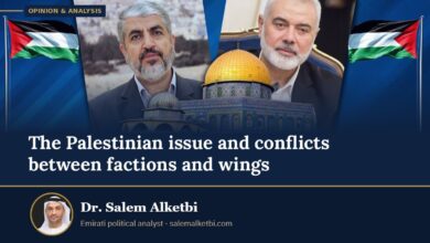 The Palestinian issue and conflicts between factions and wings – Dr. Salem Alketbi