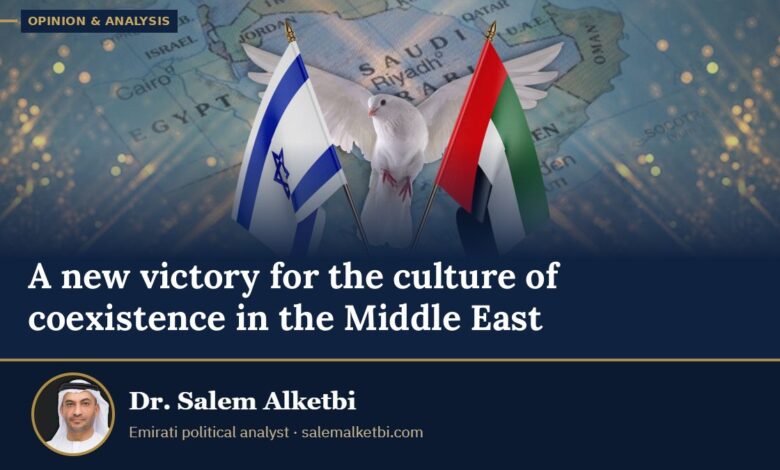 A new victory for the culture of coexistence in the Middle East – Dr. Salem Alketbi