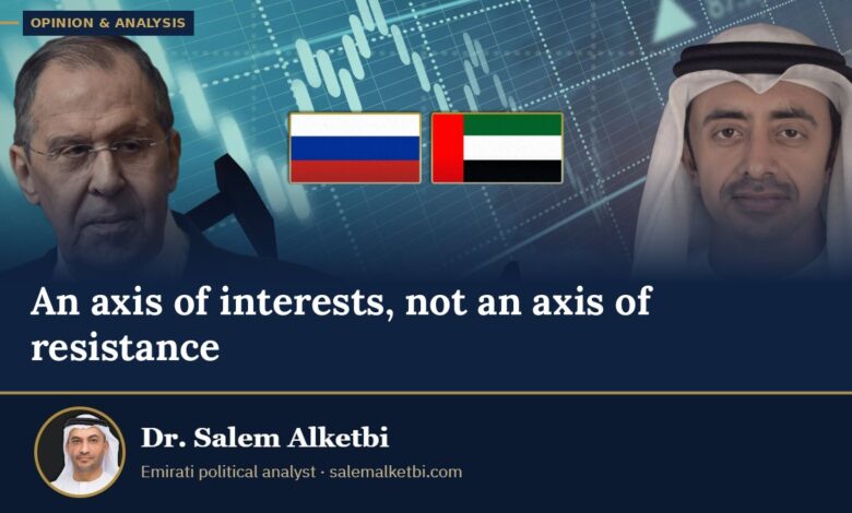 An axis of interests, not an axis of resistance – Dr. Salem Alketbi