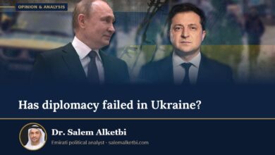 Has diplomacy failed in Ukraine? – Dr. Salem Alketbi