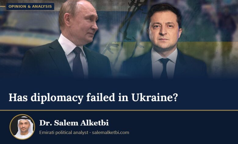 Has diplomacy failed in Ukraine? – Dr. Salem Alketbi
