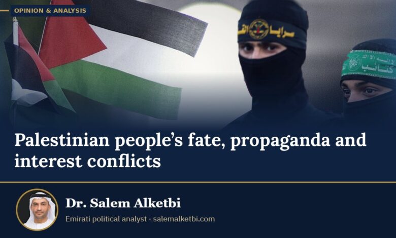 Palestinian people’s fate, propaganda and interest conflicts – Dr. Salem Alketbi