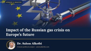 Impact of the Russian gas crisis on Europe’s future – Dr. Salem Alketbi