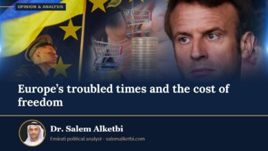 Europe’s troubled times and the cost of freedom – Dr. Salem Alketbi