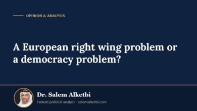 A European right wing problem or a democracy problem? – Dr. Salem Alketbi
