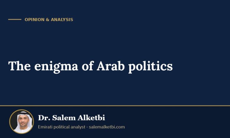 The enigma of Arab politics – Dr. Salem Alketbi