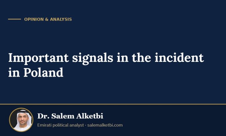 Important signals in the incident in Poland – Dr. Salem Alketbi