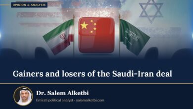 Gainers and losers of the Saudi-Iran deal – Dr. Salem Alketbi