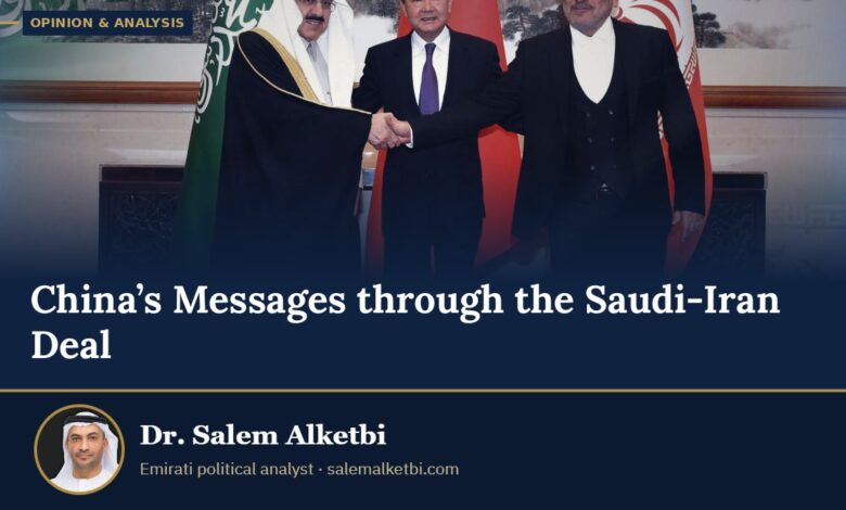 China’s Messages through the Saudi-Iran Deal – Dr. Salem Alketbi