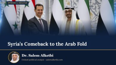 Syria’s Comeback to the Arab Fold – Dr. Salem Alketbi