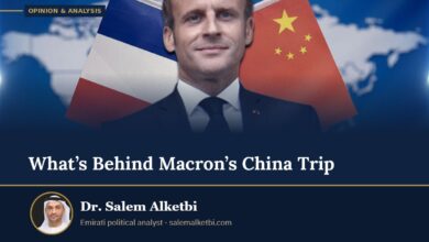 What’s Behind Macron’s China Trip – Dr. Salem Alketbi