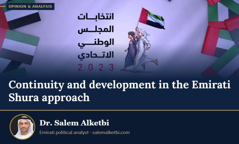 Continuity and development in the Emirati Shura approach – Dr. Salem Alketbi