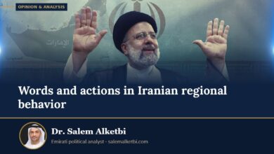Words and actions in Iranian regional behavior – Dr. Salem Alketbi