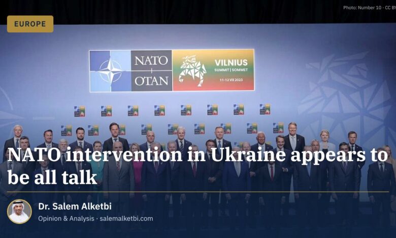 NATO intervention in Ukraine appears to be all talk