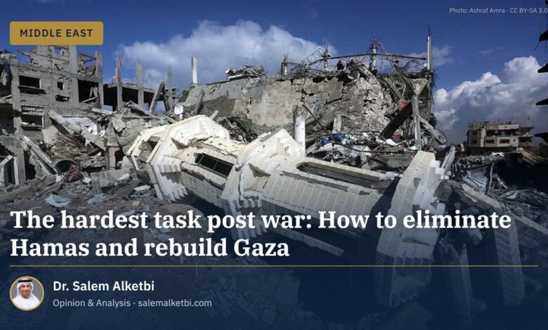 The hardest task post war: How to eliminate Hamas and rebuild Gaza