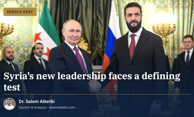 Syria’s new leadership faces a defining test