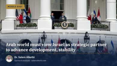 Arab world must view Israel as strategic partner to advance development, stability