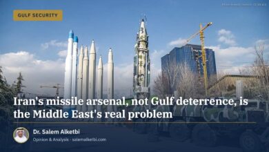 Iran's missile arsenal, not Gulf deterrence, is the Middle East's real problem
