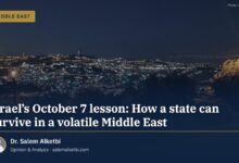 Israel’s October 7 lesson: How a state can survive in a volatile Middle East – Dr. Salem Alketbi