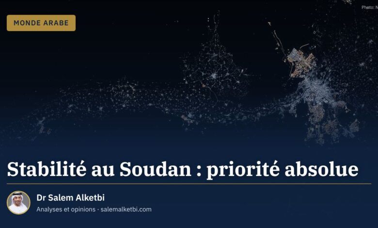 Stabilité au Soudan : priorité absolue – Dr Salem Alketbi