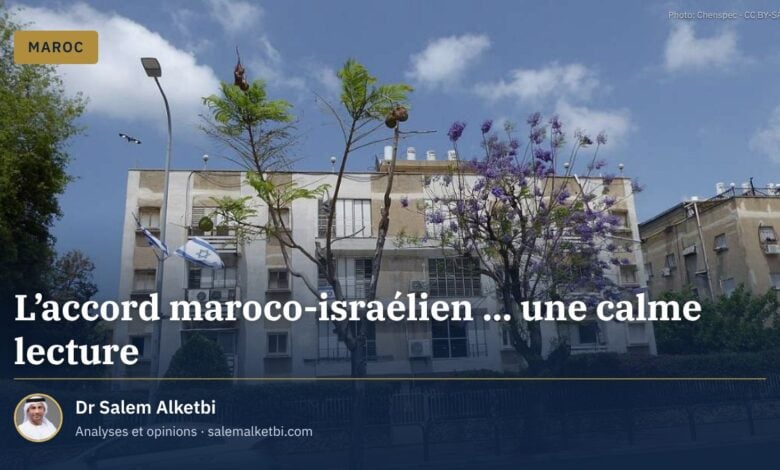 L'accord maroco-israélien ... une calme lecture
