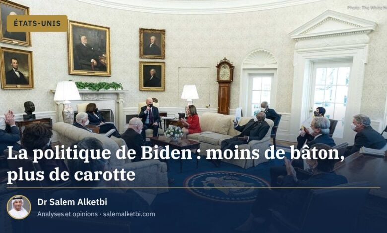La politique de Biden : moins de bâton, plus de carotte