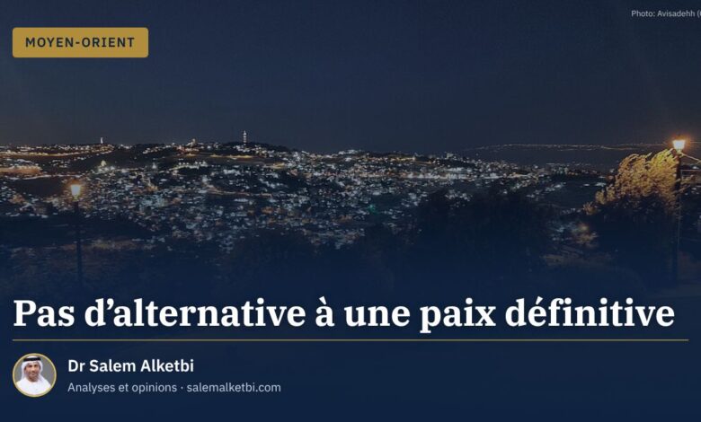 Pas d'alternative à une paix définitive – Dr Salem Alketbi