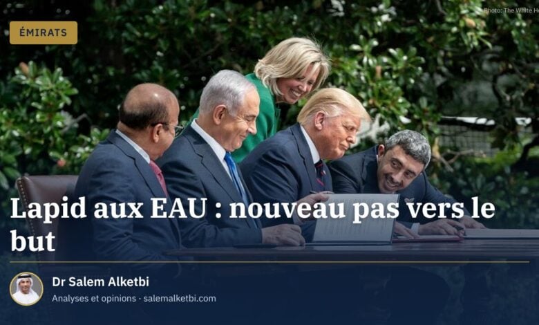 Lapid aux EAU : nouveau pas vers le but