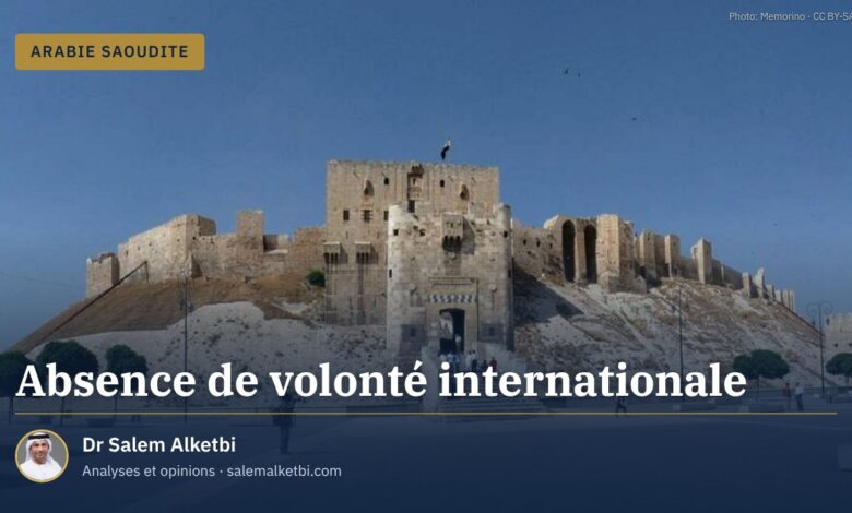 Absence de volonté internationale