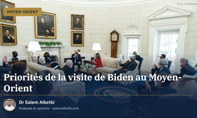 Priorités de la visite de Biden au Moyen-Orient