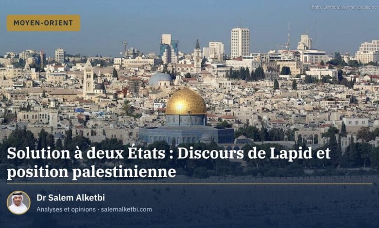 Solution à deux États : Discours de Lapid et position palestinienne
