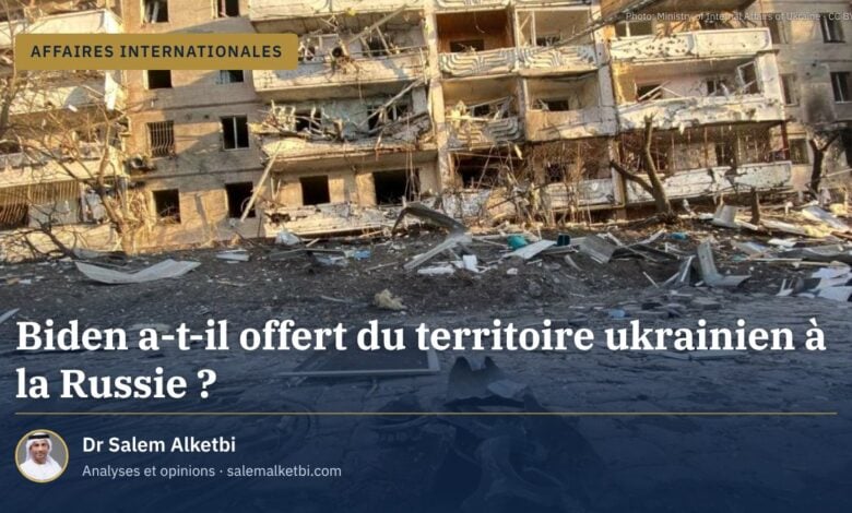 Biden a-t-il offert du territoire ukrainien à la Russie ?