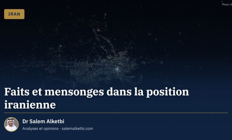 Faits et mensonges dans la position iranienne – Dr Salem Alketbi